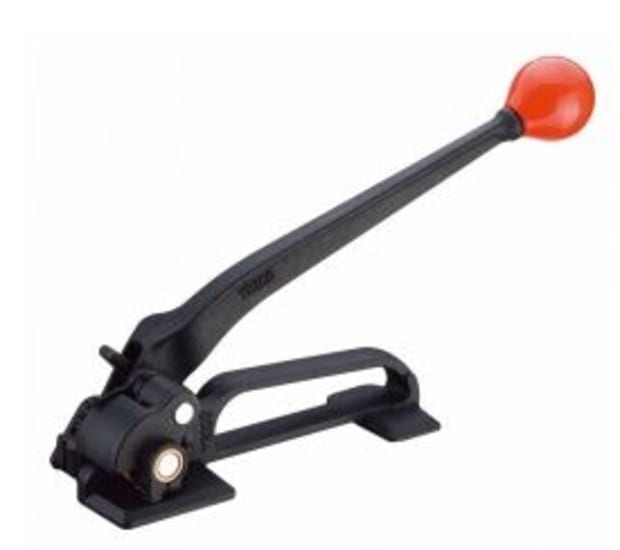 Steel Strap Tensioner for 16-19mm strapping, ensuring secure fastening for flat packages in industrial packaging operations.