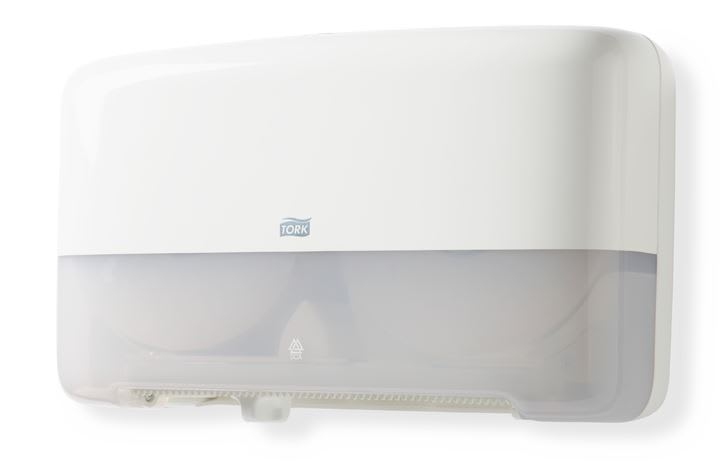 T2 Mini Jumbo Twin Dispenser White - Tork