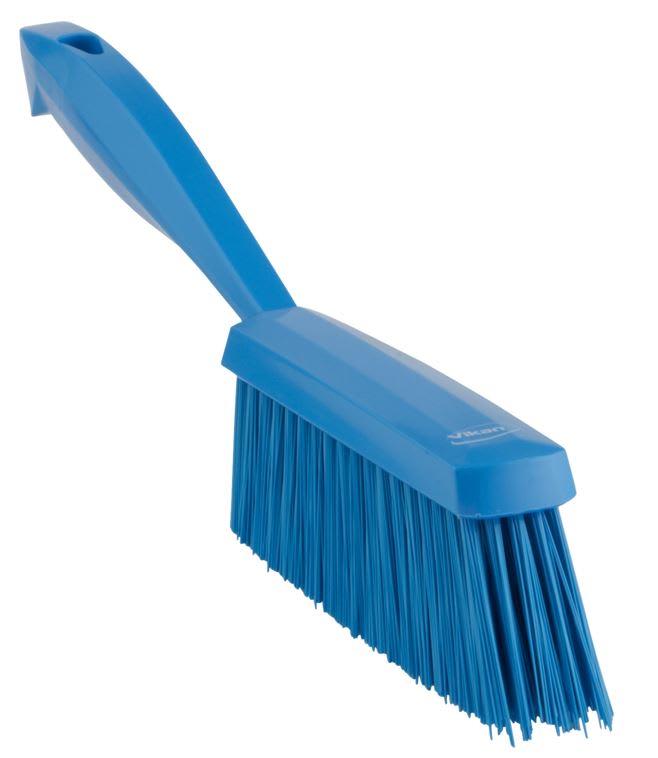 Vikan Hand Bannister Brush, Medium Bristle 330mm - Blue