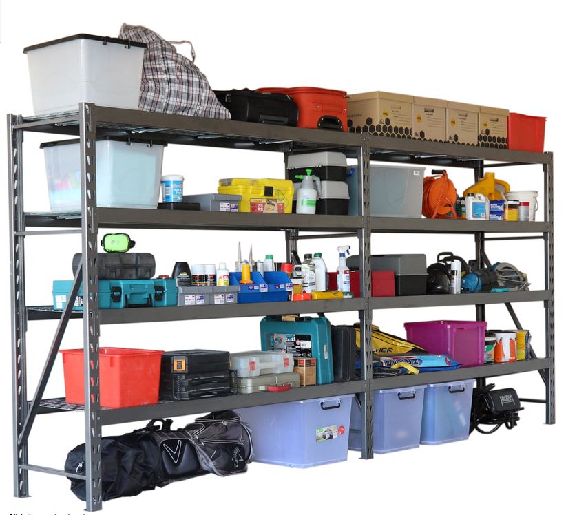 Industrial Shelving Unit Add On Bay Kit - 4 Shelf (3000kg)