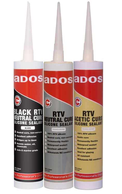 ADOS 8367 Neutral Cure RTV Silicone Black 310ml