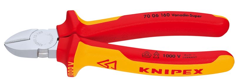 Knipex Diagonal Cutter Plier 1000V 180mm 180mm