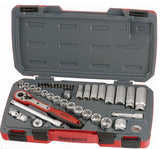 Teng 39 Pce 3/8DR Metric Reg/Deep Socket Set