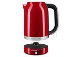 KitchenAid Empire Red Electric Kettle (1.7L) with stainless steel interior, variable temperature control, and precise pouring spout.