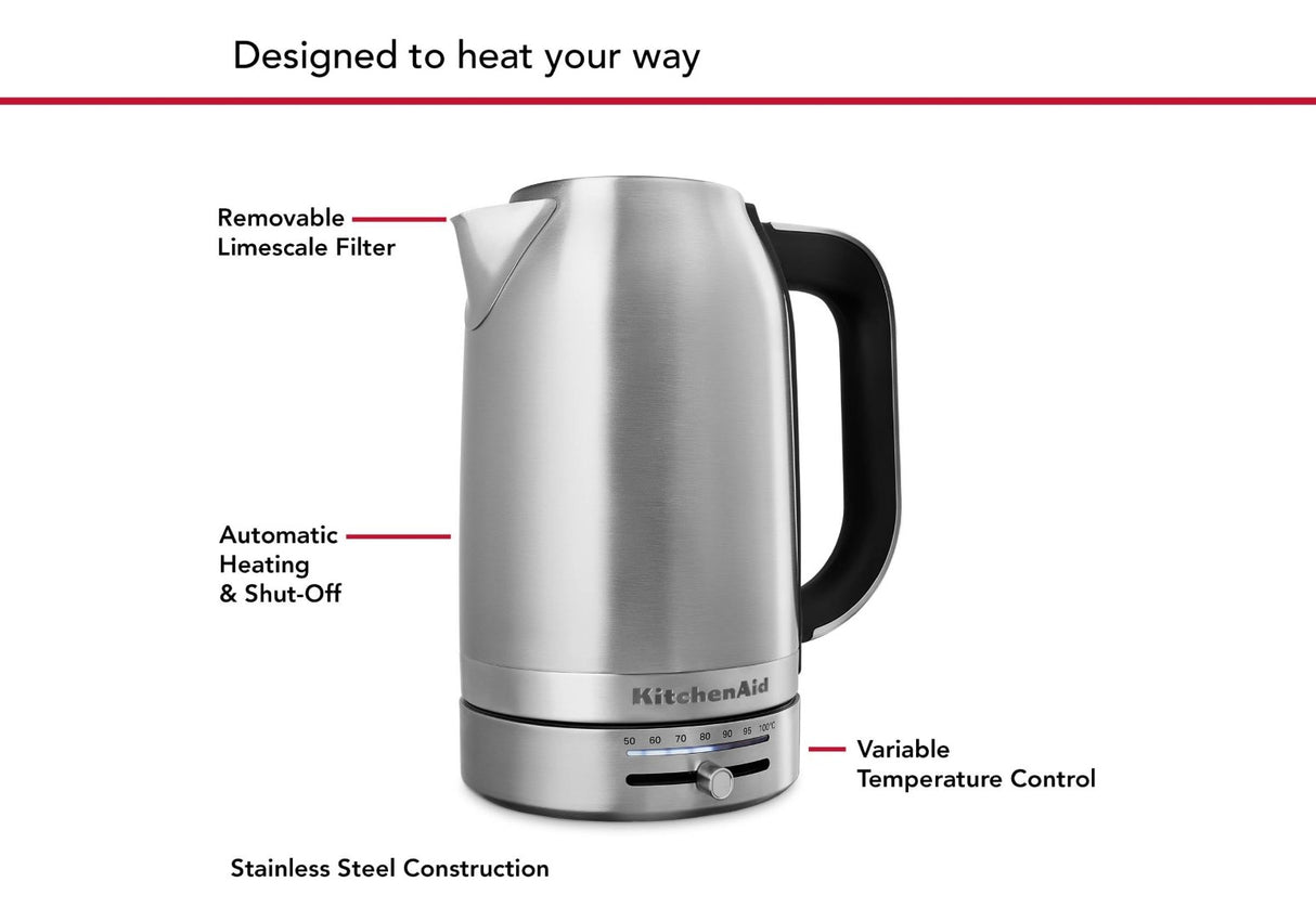 Electric Kettle - Kitchen Aid Stainless Steel (1.7L)