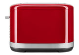 KitchenAid 2 Slice Toaster in Empire Red, featuring extra wide slots and 7 shade settings for versatile toasting options.