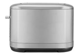 Sleek stainless steel KitchenAid 2 Slice Toaster with extra wide slots and 7 shade settings for perfect toast every time.