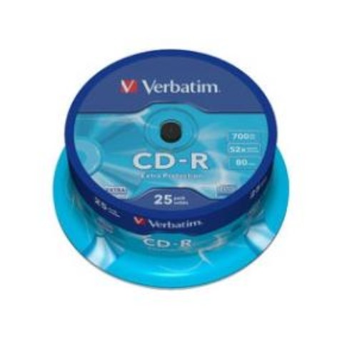 CD - R Media (52x Speed) - 25 Discs