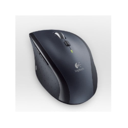 Logitech M705 wireless optical mouse with 3-year battery life, hyper-fast scrolling, and a USB unifying receiver.