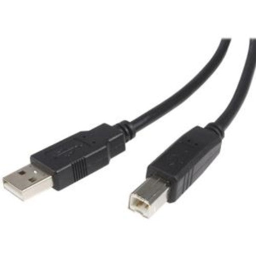 USB 2.0 Cable - 3.05 m - 1 x Type A Male - 1 x Type B Male (Black)