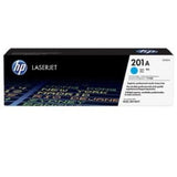 HP 201A Cyan Toner Cartridge for laser printers, yields 1400 pages, ensures vibrant colors and sharp text for professional printing.