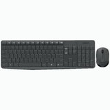 Logitech MK235 Wireless Keyboard and Mouse set featuring a comfortable layout, long battery life, and spill-resistant design.