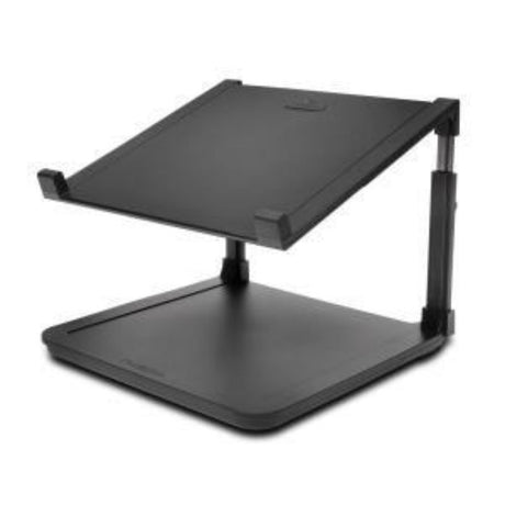 Kensington SmartFit Laptop Riser in black, ergonomic design for laptops up to 15.6", includes cable management and security slot.