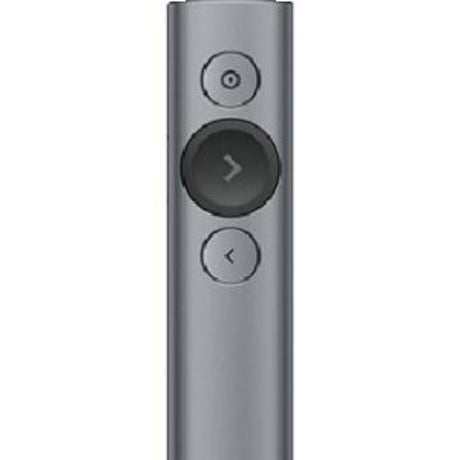 Sleek Logitech Spotlight Universal Remote for seamless presentations with advanced pointer, multimedia controls, and 100-foot range.