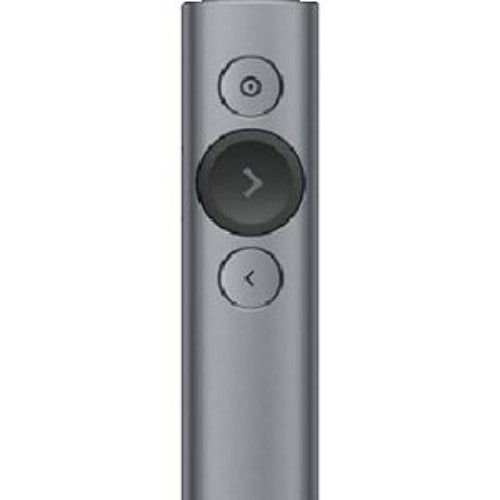 Sleek Logitech Spotlight Universal Remote for seamless presentations with advanced pointer, multimedia controls, and 100-foot range.