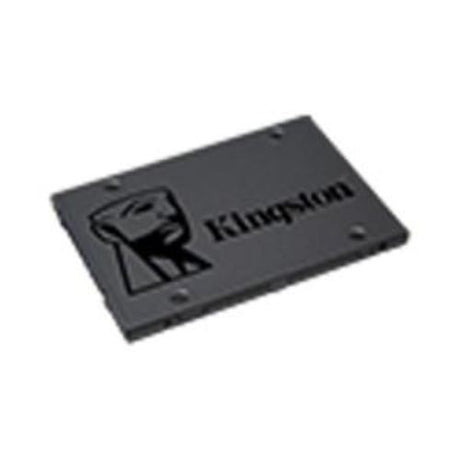 Kingston A400 240GB SSD in sleek 2.5" format, offering fast data transfer with 500MB/s read and 450MB/s write speeds.