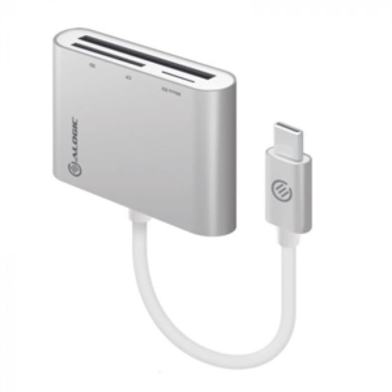 Alogic USB-C MULTI CARD READER - MICRO SD SD &amp; COMPACT FLASH - PRIME SERIES