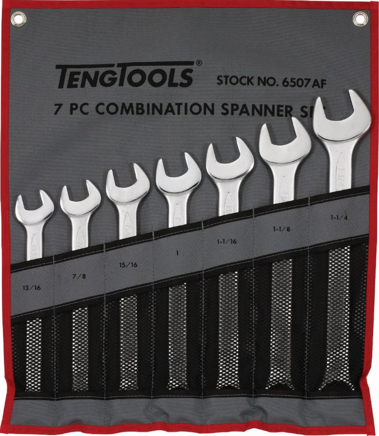Teng- Combination AF Spanner Set 7pc