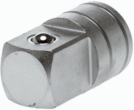 Step-up adaptor for seamless 1/2-inch female to 3/4-inch male transitions in plumbing and automotive projects.