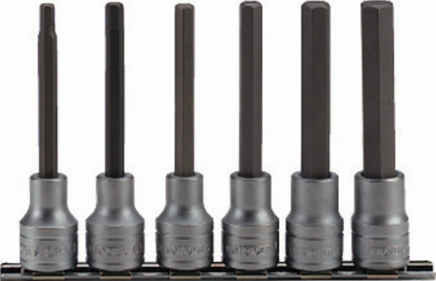 Teng 6pc 1/2in Dr. Long Hex Socket Set 5-12mm