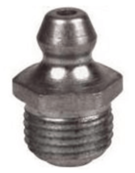 High-quality straight grease nipples 1/4 BSF in a 10-pack, perfect for efficient lubrication in machinery maintenance.