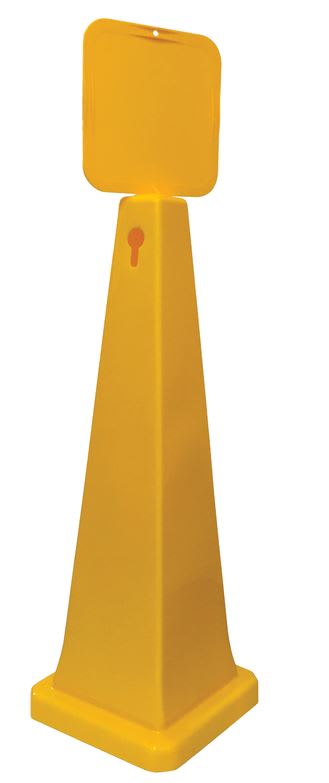 Safety Cone & Top Sign | Blank 4-Sided - Standard