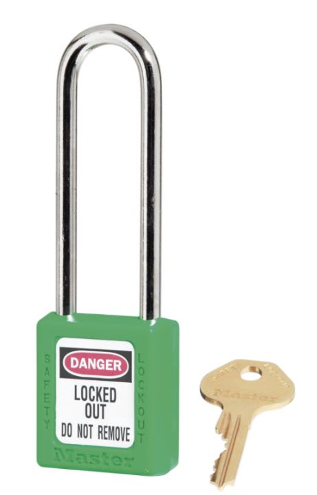 Master Lock 0410 Safety Lockout Padlock Keyed Different 38 x 44mm - Green