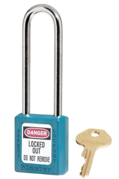 Master Lock 0410 Safety Lockout Padlock Keyed Different 38 x 44mm - Teal