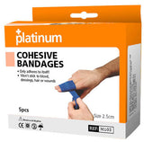 Cohesive Bandage 2.5cm x 4.5m Pack of 5