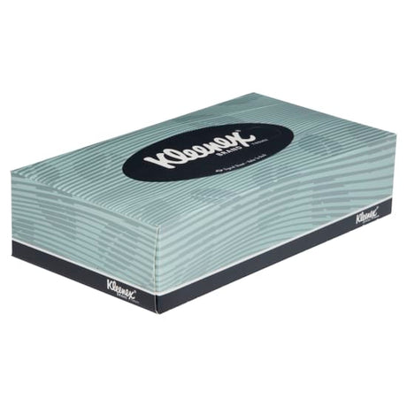 Kleenex® Facial Tissues 4720 packet with 100 ultra-soft tissues, easy-open design, and stylish packaging for everyday use.