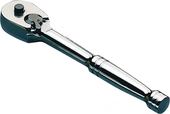 JBS Ratchet reversible 1/4" drive 125mm (Each)