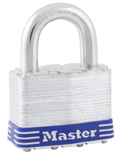 Masterlock Laminated Steel Padlock-Body 51mm; Shackle 25mm-Each