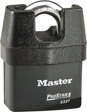 Master Lock 6327 Solid Iron Shrouded Padlocks 67mm