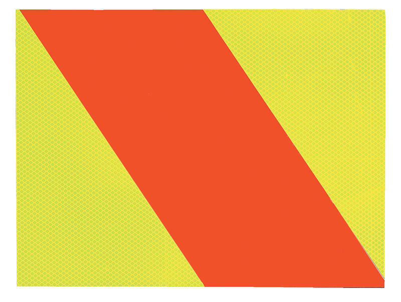 Transport Sign | Reflective Hazard Panel, Right W400mm x H300mm  -