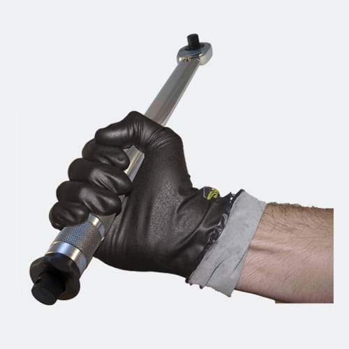 Megaman Nitrile Gloves Powder Free Black M-2XL (Pack of 50) - Standard - 2XL