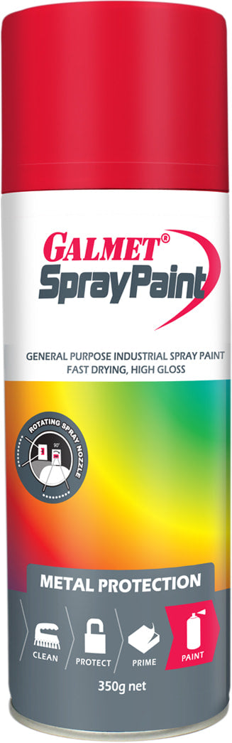 Spray Paint Bright Red 350gm - Galmet