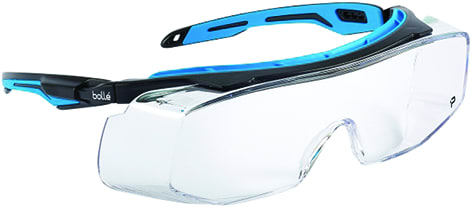 Bolle Tryon OTG Safety Glasses, Clear Lens