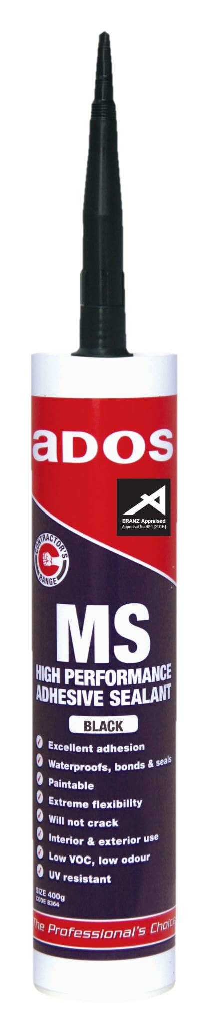 ADOS 8363 MS Adhesive Sealant 400g Black