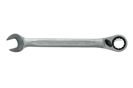 Teng 5/8" Combination Spanner with reversible ratchets, polished finish, and 15-degree offset for tight spaces.