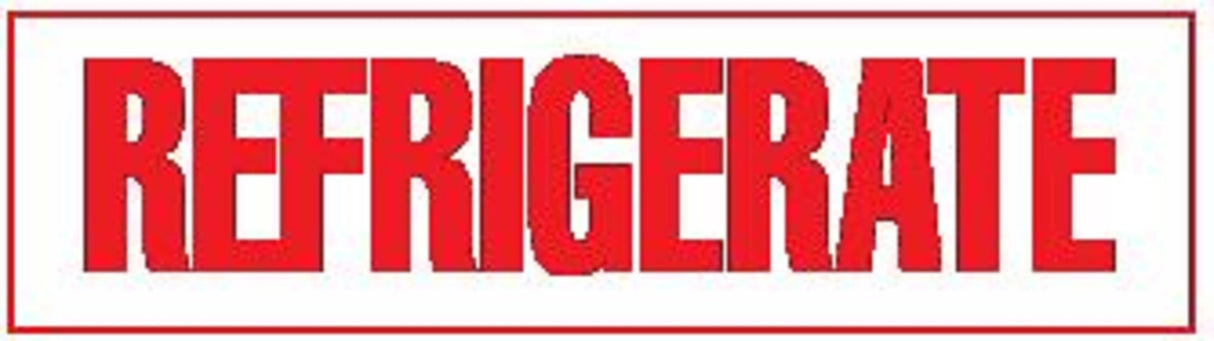 Refrigerate Shipping Label 30 x 127mm 250/Dispenser