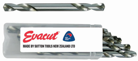 Evacut 2.65mm HSS drill bit with Blackjet coating for precise, durable drilling into metal, wood, and plastic.