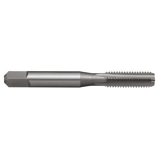 High-speed steel M12 x 1.75 bottoming tap with square shank, designed for precise threading in various materials.