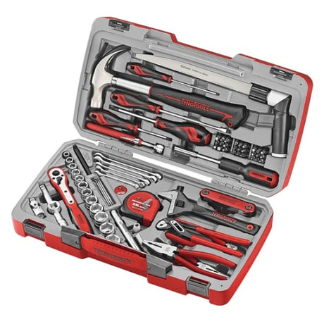 Teng 79pc Metric Socket Toolkit with reinforced ratchet handles, LED torch, bit sockets, and organized storage case.