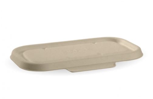 BioPak Natural Plant Fibre Takeaway Lid 750/1000ml 125 (Pack)