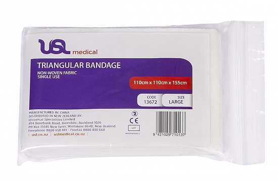 USL Triangular Bandage - 110x110x155cm (Each)