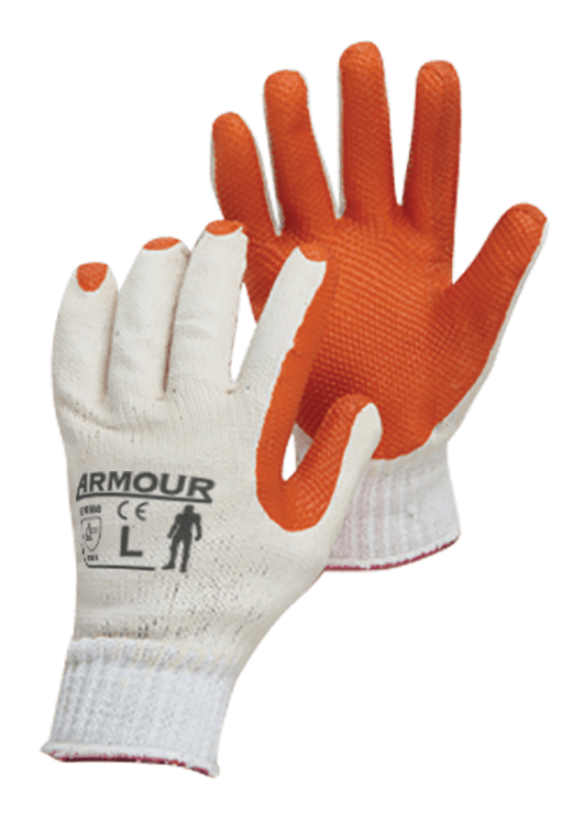 Red Latex Open Back Glove L - 2XL (Pair) - Standard - 2XL