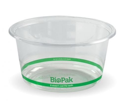 BioPak Clear PLA Wide BioBowl 700ml 50 (Pack)