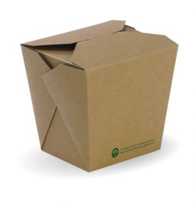 BioPak Bioboard Noodle Box 26oz/780ml 50 (Pack)