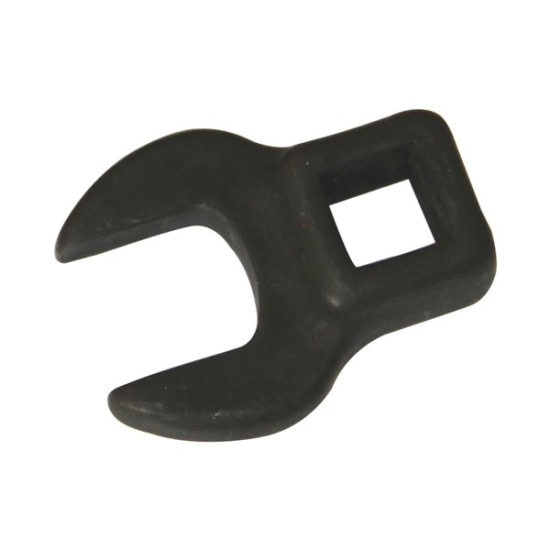 Toledo Wrench Crowfoot 3/8" SAE-11/16" with polished black finish, designed for automotive tasks and tight spaces.