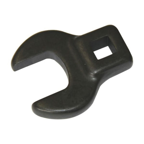 Toledo Crowfoot wrench 3/8" Metric-23mm, durable alloy steel, polished black finish, ideal for tight spaces in automotive and plumbing.
